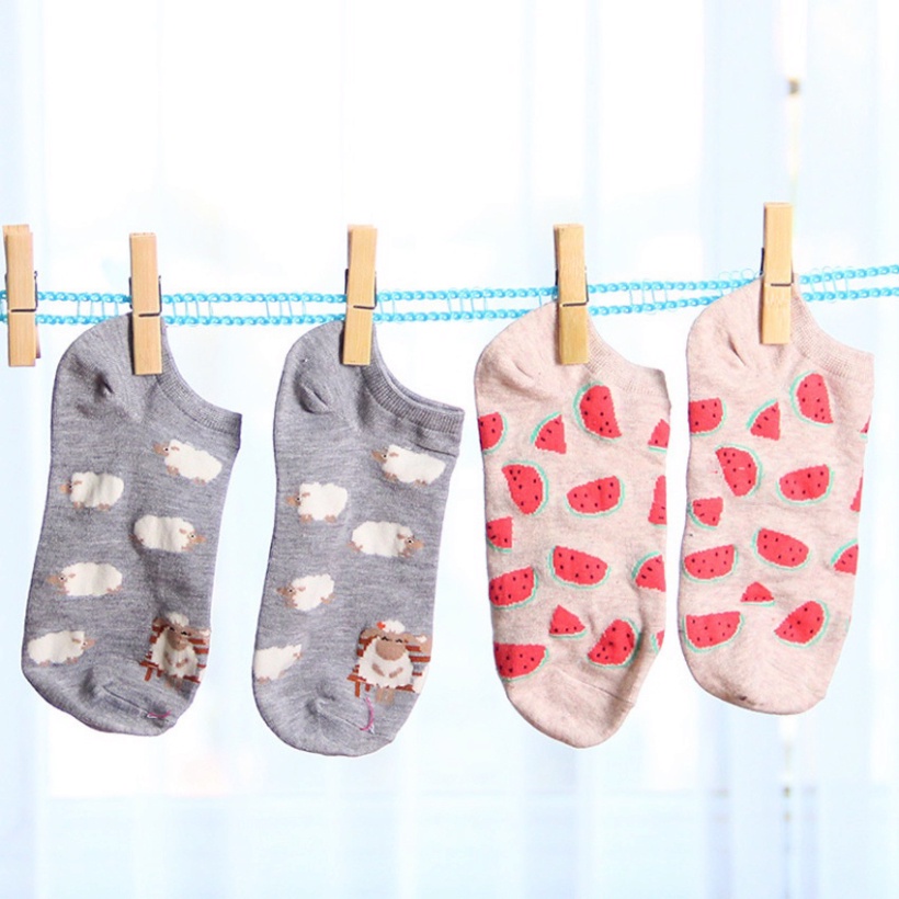 Kẹp hình bằng gỗ thông tặng dây treo ILY