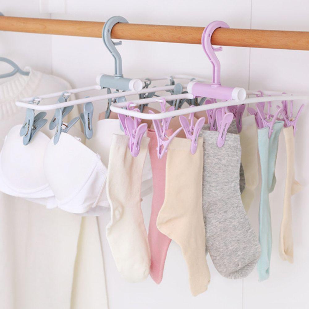 Móc Nhựa Phơi Vớ / Đồ Lót Có Thể Gấp Gọn Tiện Dụng