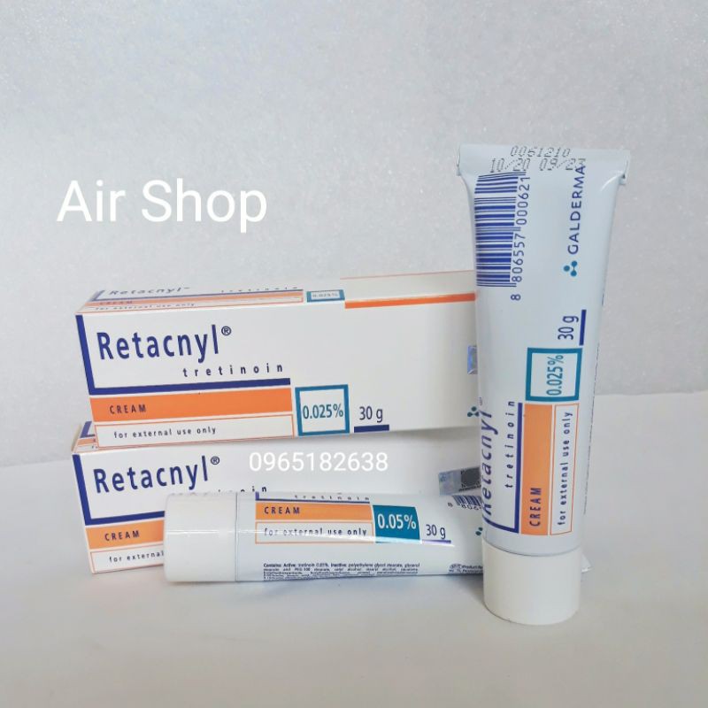 Kem Retacnyl Tretinoin 0.025% 0.05% 30g [ Date mới] Kem giảm mụn | BigBuy360 - bigbuy360.vn
