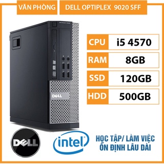 Máy tính để bàn dell optiplex 9020 cpu i5 4570 ram 8gb, ổ cứng ssd 120gb, hdd 500gb