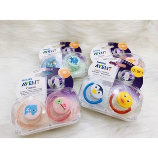 Lẻ 1 ty ngậm/ ty giả silicon philips avent cho bé 0-6m/6-18m