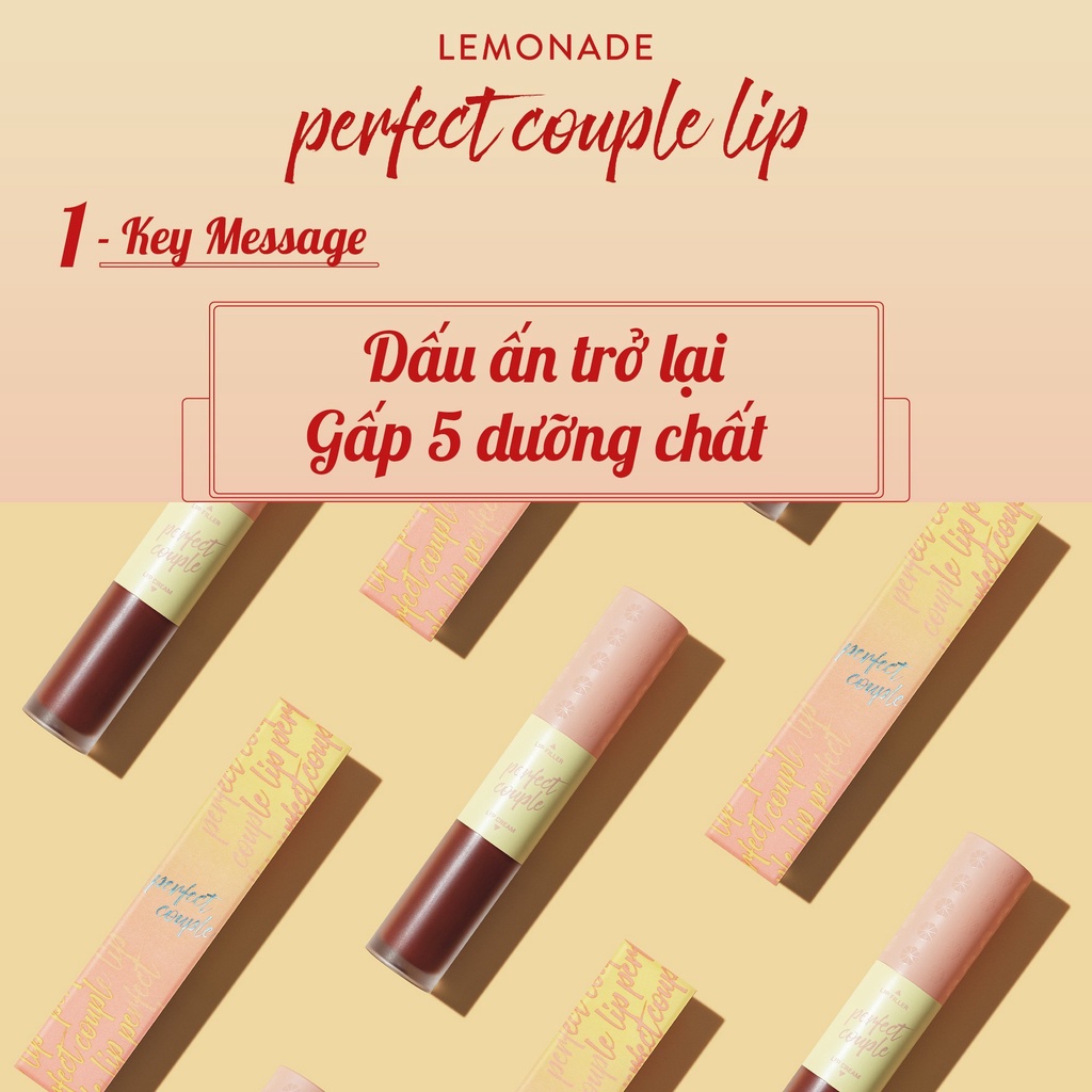 Combo Lemonade Phấn nước siêu kiềm dầu Supermatte Cushion 15g và Son kem Perfect Couple Lip Ver.2 8g