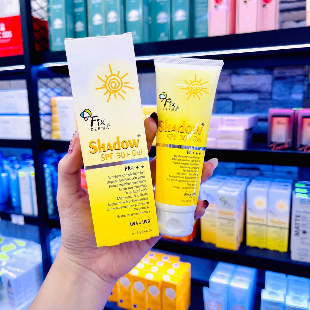 Kem/Gel Chống Nắng Phổ Rộng FIXDERMA Shadow SPF50+ Cream/SPF30+ Gel - 75g