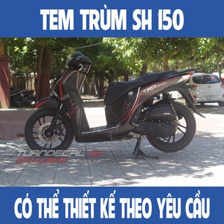 Tem trùm SH Clock đẹp - Đổi màu theo yêu cầu