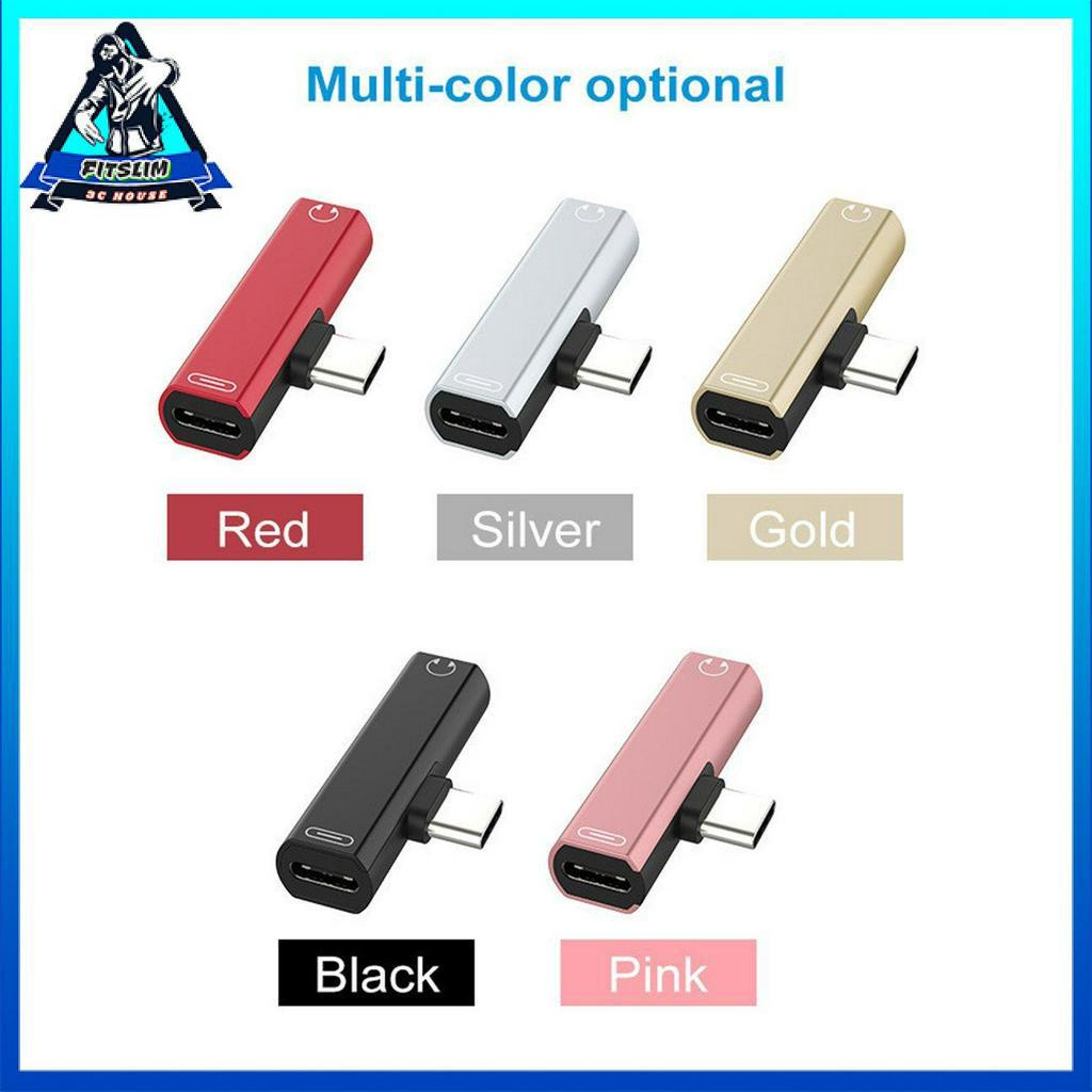 Bộ điều hợp tai nghe Type-c Bộ điều hợp âm thanh có thể sạc được Bộ kết hợp âm thanh 2 TRONG 1