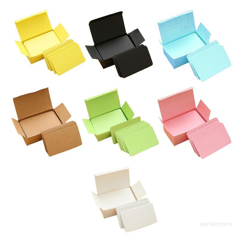 Set 100 tờ giấy ghi ghi lời chúc làm quà tặng ngày lễ valentine/giáng sinh kèm hộp giấy kraft