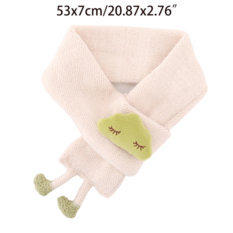 Khăn Choàng Cổ Dệt Kim Dày Dặn Màu Sắc Ngọt Ngào Thời Trang Mùa Đông Cho Nữ