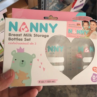 Bộ 3 bình trữ sữa Nanny Thái Lan