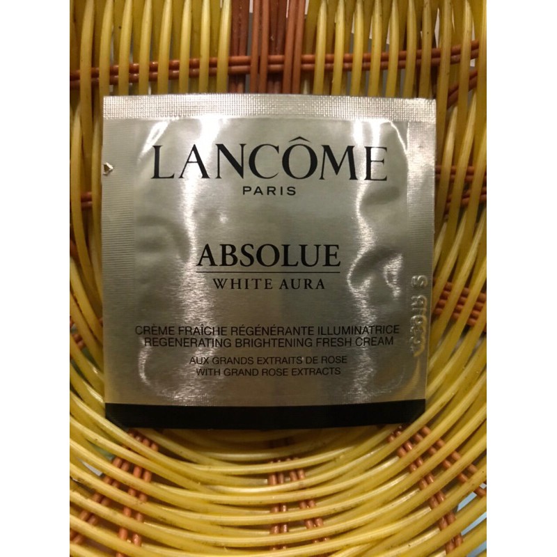 combo 10 gói kem dưỡng trắng lancome ABSOLUE WHITE AURA FRESH CREAM