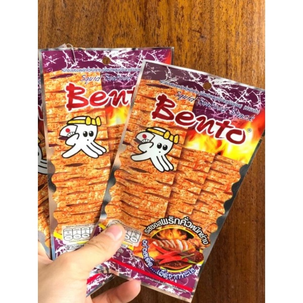 Mực Bento tẩm gia vị cay thái lan dây 13 gói
