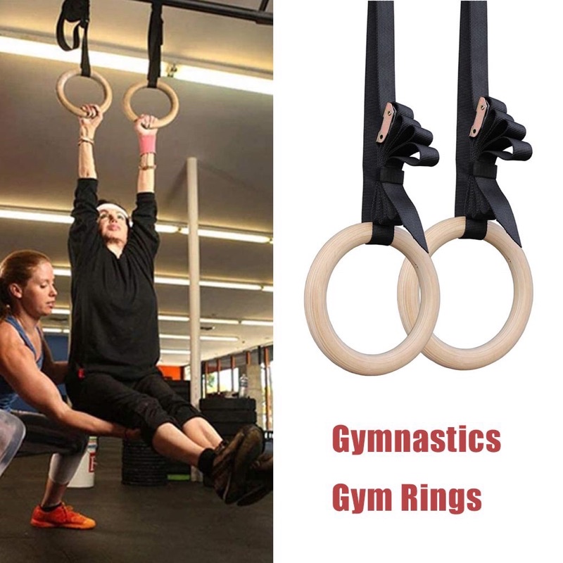 Vòng Treo Xà Gymnastic Rings,Vòng treo tập gym Brosman(Nhựa cao cấp)-Quyensports