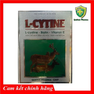 VIÊN UỐNG L-CYTINE SANTEX PHARMA - HẠN CHẾ QUÁ TRÌNH LÃO HÓA( HỘP 60 VIÊN )