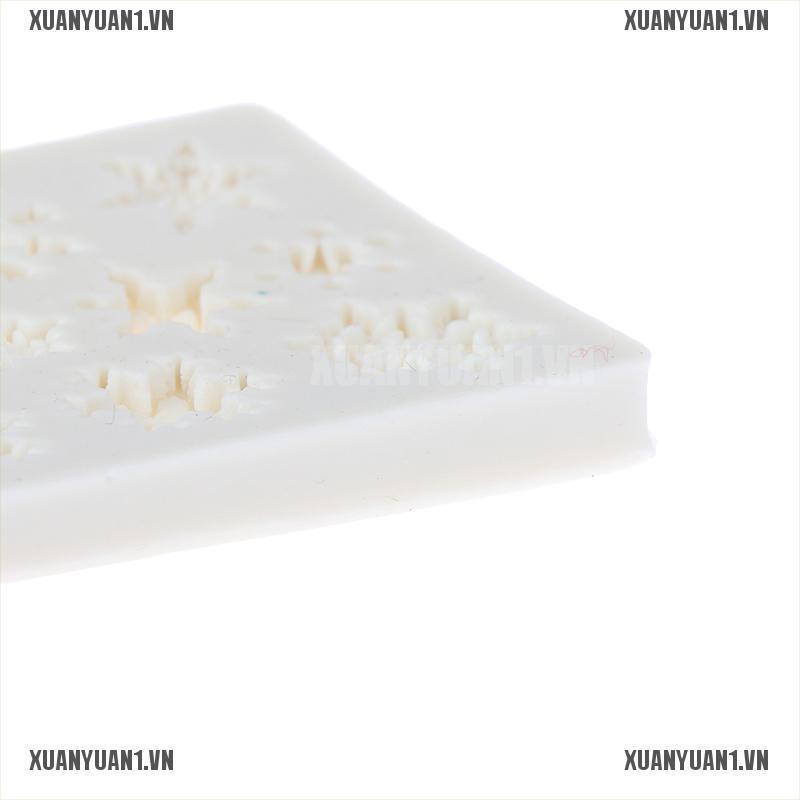 [XUANYUAN1] Khuôn Silicone Làm Bánh / Xà Phòng / Sô Cô La Hình Bông Tuyết