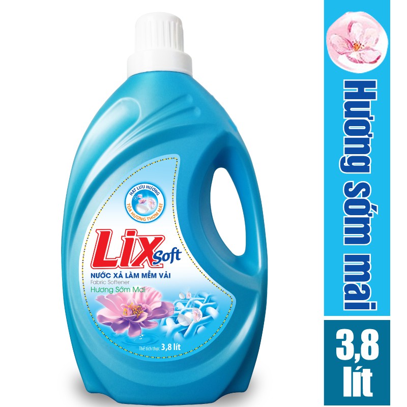 Nước xả vải LIX soft hương sớm mai 3.6 lít LSF36