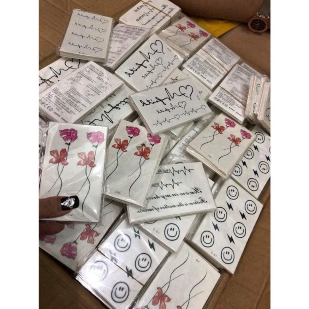 Combo 30 hình xăm dán tatoo