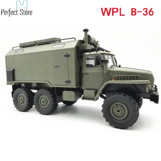 WPL B36 Ural 1/16 2.4G 6WD Rc Car Military Truck Rock Crawler Command Communication Vehicle RTR Toy