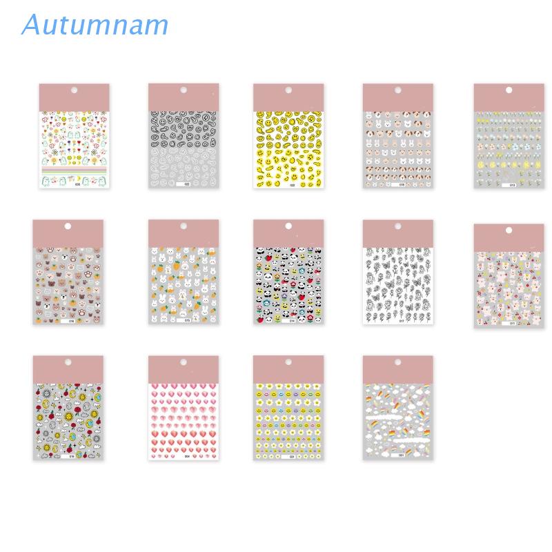 Miếng Dán Trang Trí Móng Tay Nghệ Thuật Họa Tiết Gấu Trúc/Gấu Trúc Dễ Thương