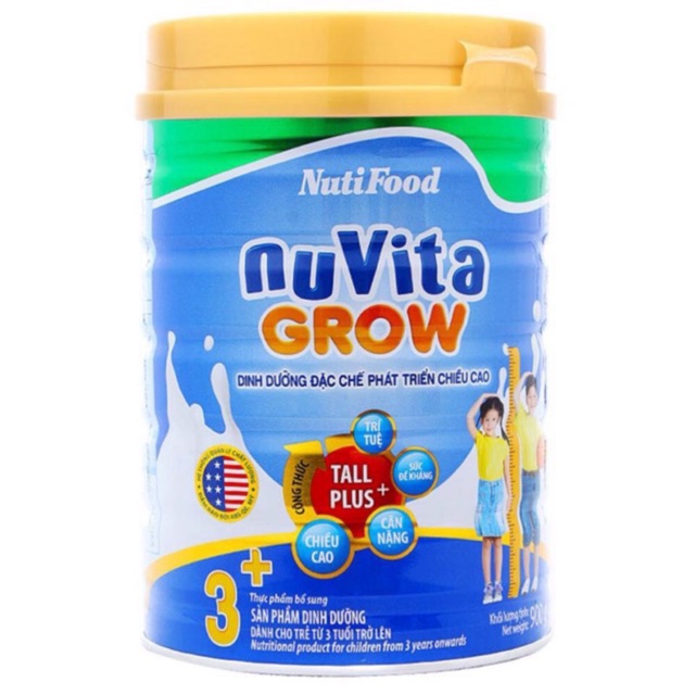 Sữa bột Nuvita Grow 3+ 900g (cho bé từ 3 tuổi trở lên)