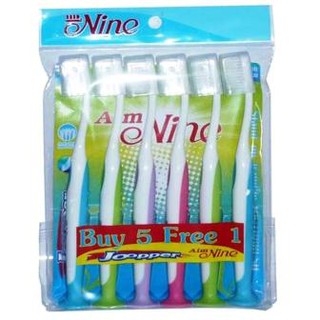 Vỉ 6 bàn chải đánh răng Thái Lan - Nine Joopper