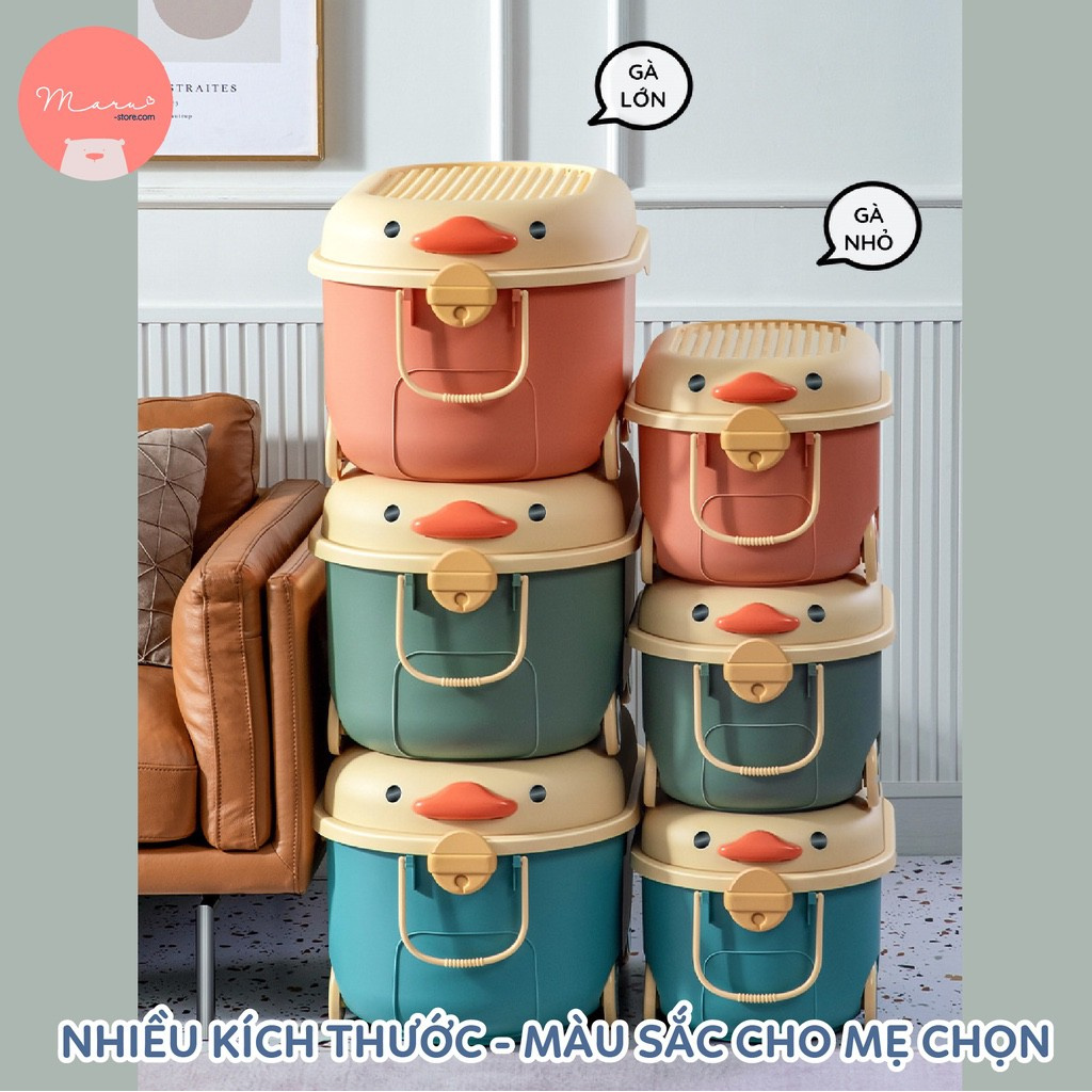 [Siêu rẻ] Bộ 3 hộp đựng đồ chơi vịt XINGU (3 màu)