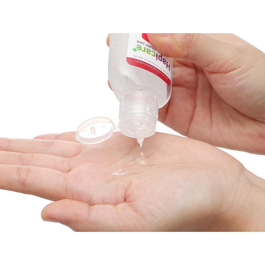 Gel rửa tay khô mini Hapicare+ (60ml) bỏ túi cho khả năng kháng khuẩn và khử mùi