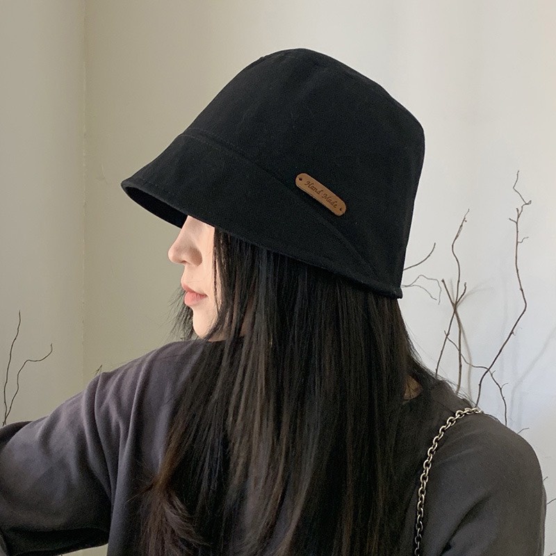 Mũ Bucket Nữ Cao Cấp Màu Trơn Siêu Hot Thêu Chữ Hand Made