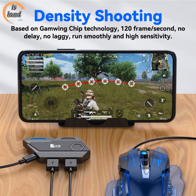 Bộ Chuyển Đổi Chuột Và Bàn Phím Đơn Bluetooth 5.0 Dùng Để Chơi Game Điện Thoại Di Động