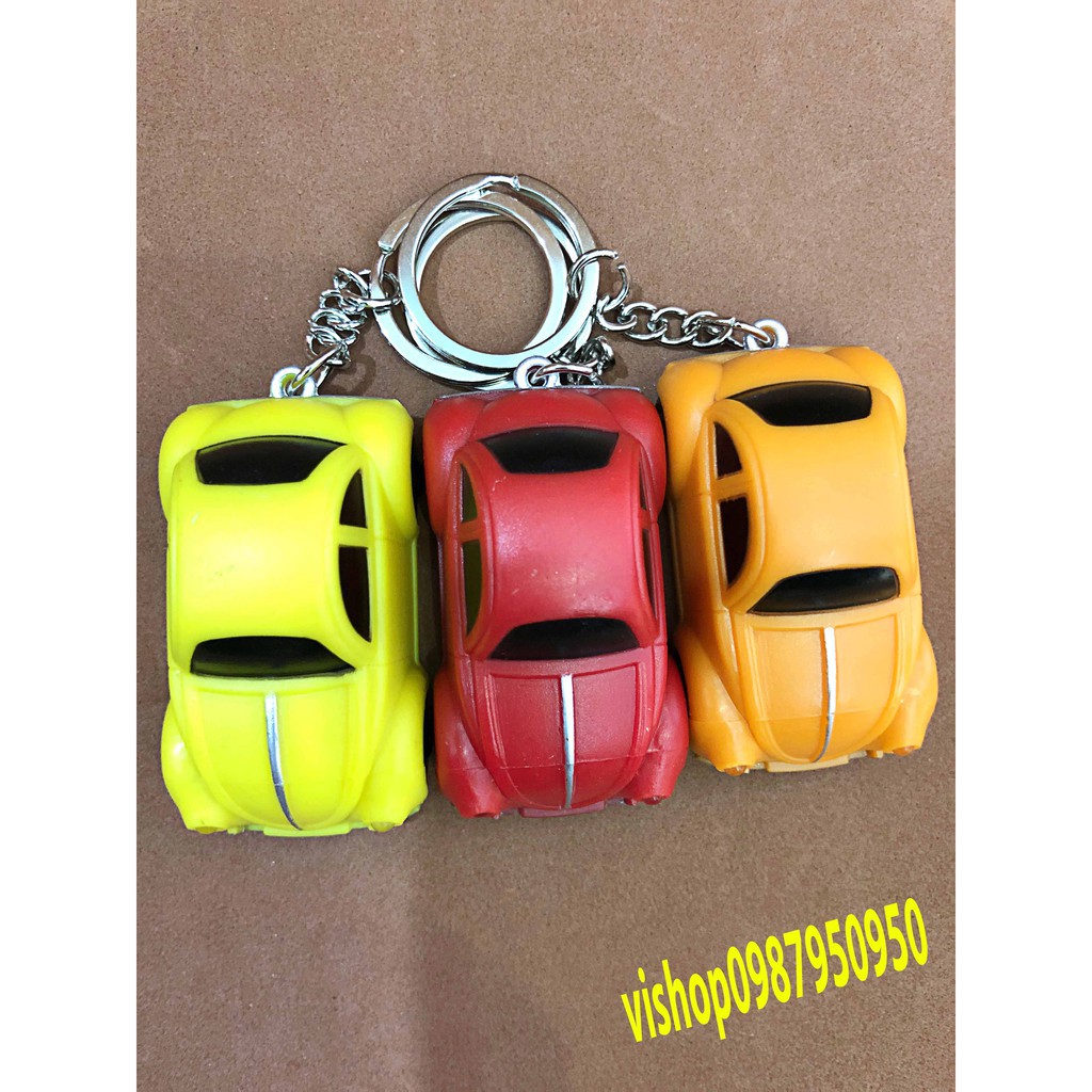 Móc khóa phát sáng  hình xe ô tô mã YJQ42 BJL-1164