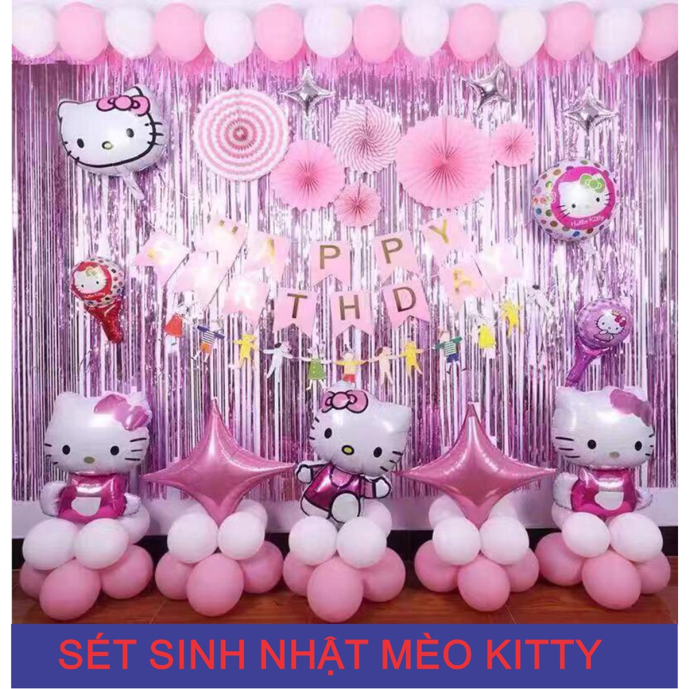 Sét trang trí sinh nhật cho bé nhiều mẫu - Tặng kèm bơm tay