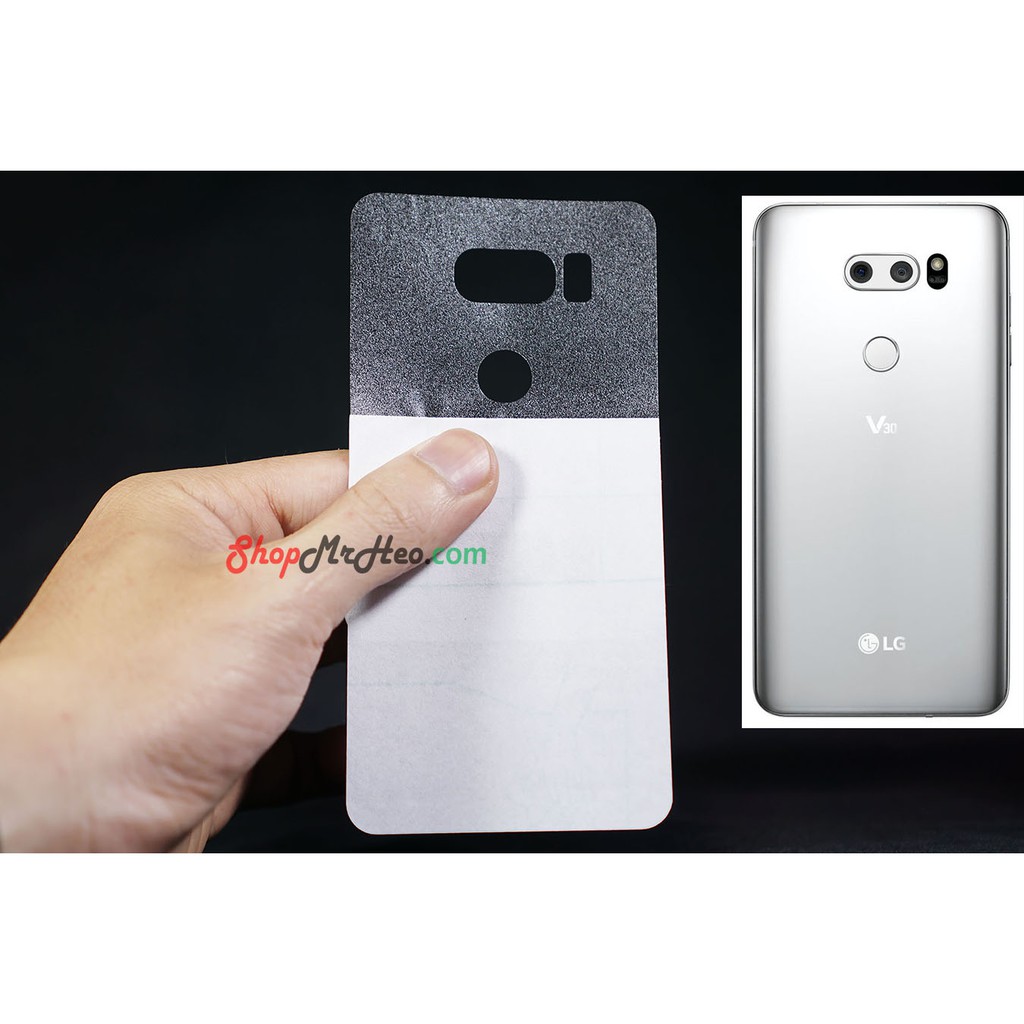 Bộ 3 Skin Dán Mặt Sau Lưng Vân 3D Carbon LG V30 - LG V35