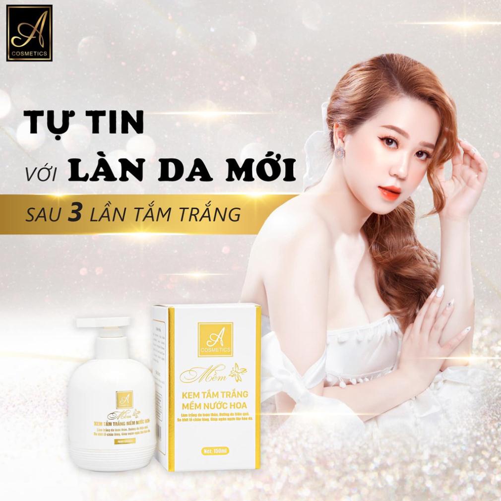 Kem Tắm Trắng Mềm nước hoa, 150ml,làm trắng da, dưỡng ẩm