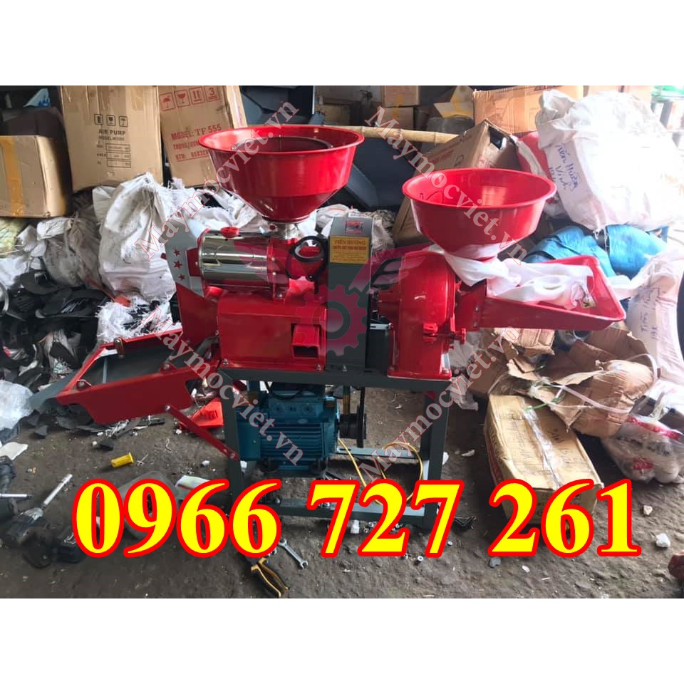 Máy sát gạo liên hoàn phù hợp các hộ gia đình VM XG4CN siêu giảm giá moto 3KW