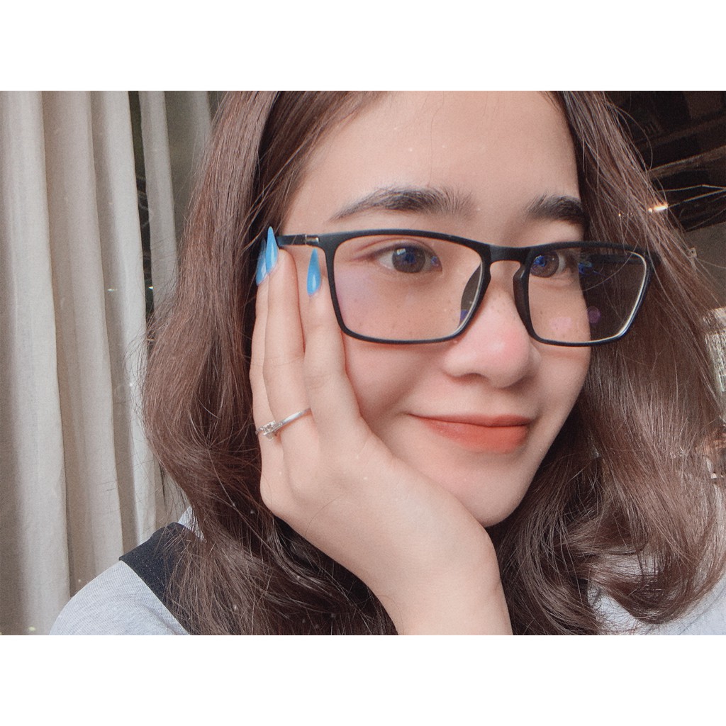 Gọng kính cận nhựa dẻo cho mặt tròn 4U, mắt vuông chống bụi hoặc lắp cận, màu đen – J165 | BigBuy360 - bigbuy360.vn