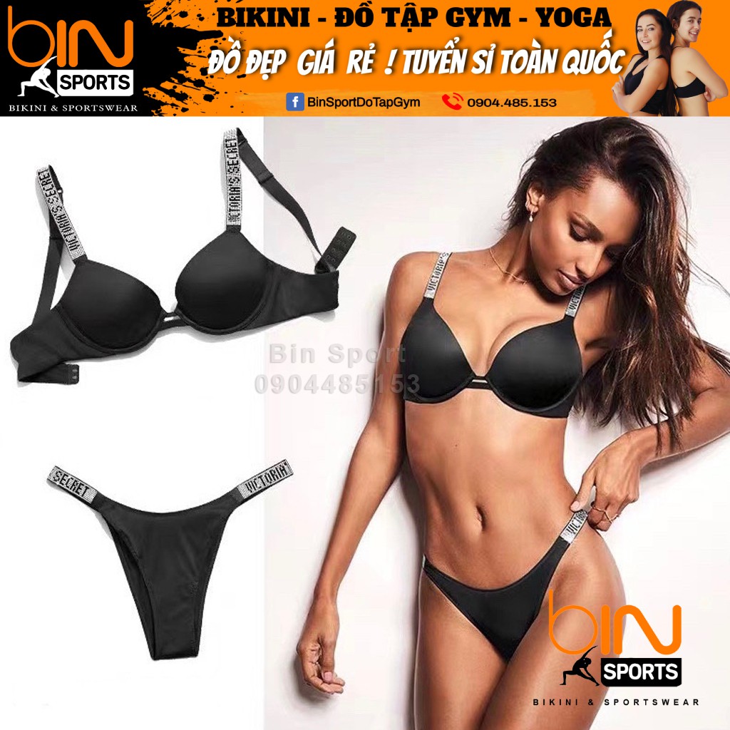 BỘ ĐỒ LÓT ĐÍNH ĐÁ HÃNG VICTORIA’S SECRET AL020
