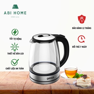 Ấm đun nước siêu tốc, ấm siêu tốc thủy tinh goldsun ch2701 10101147 1.8 lít bảo hành 12 tháng đổi mới 15 ngày.