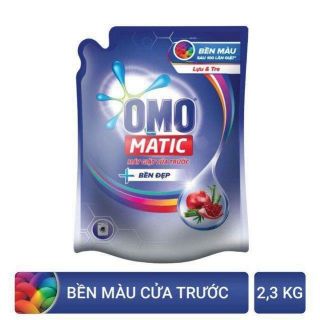 Nước giặt omo matic bền màu cho máy cửa trước (Túi 2,3kg)