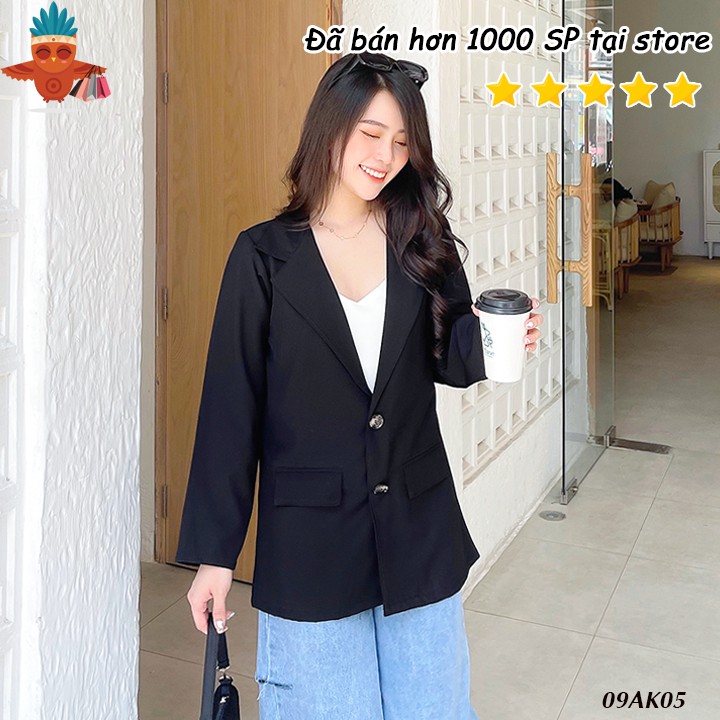 Áo khoác blazer nhiều màu 2 túi nấp THOCA HOUSE vải dày mềm mại freesize phù hợp đi làm công sở, sự kiện, hội nghị | BigBuy360 - bigbuy360.vn