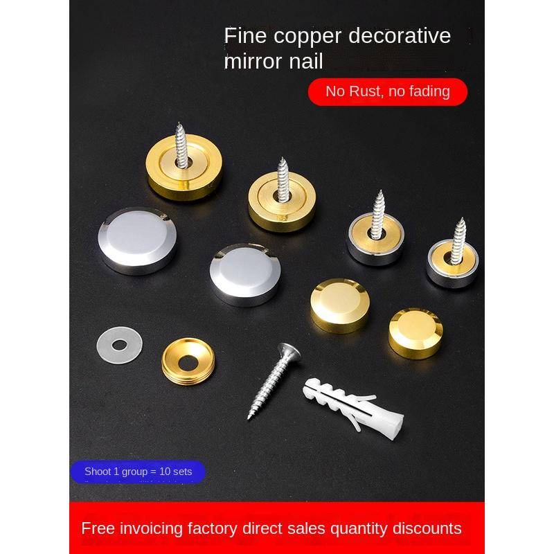 Nắp Đậy Cố Định Móng Tay Tráng Gương Bằng Thép Không Gỉ Với Ốc Vít Bắt Bằng Sứ / Đồng Nguyên Chất