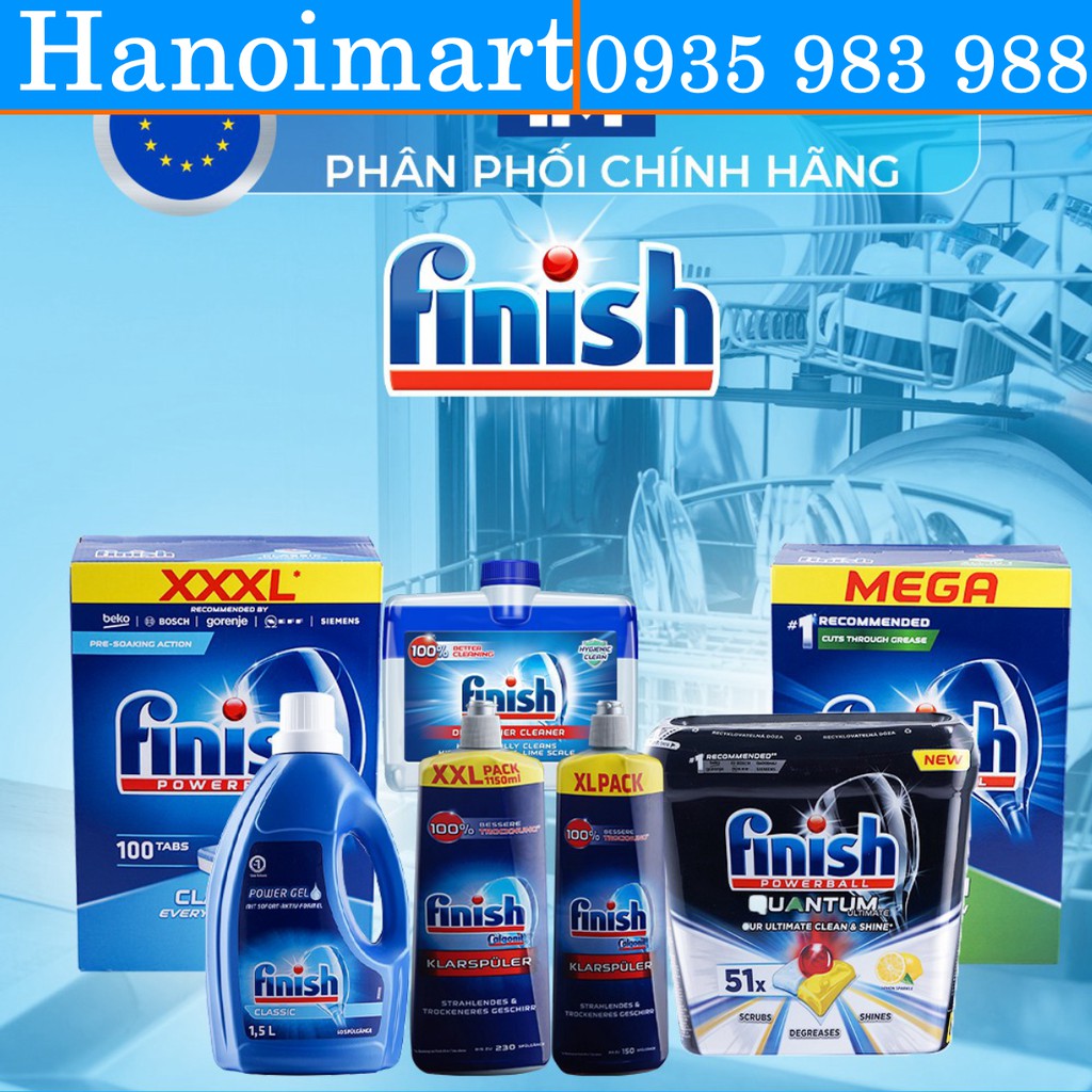 Viên rửa bát Finish Classic 90 viên Finish EU