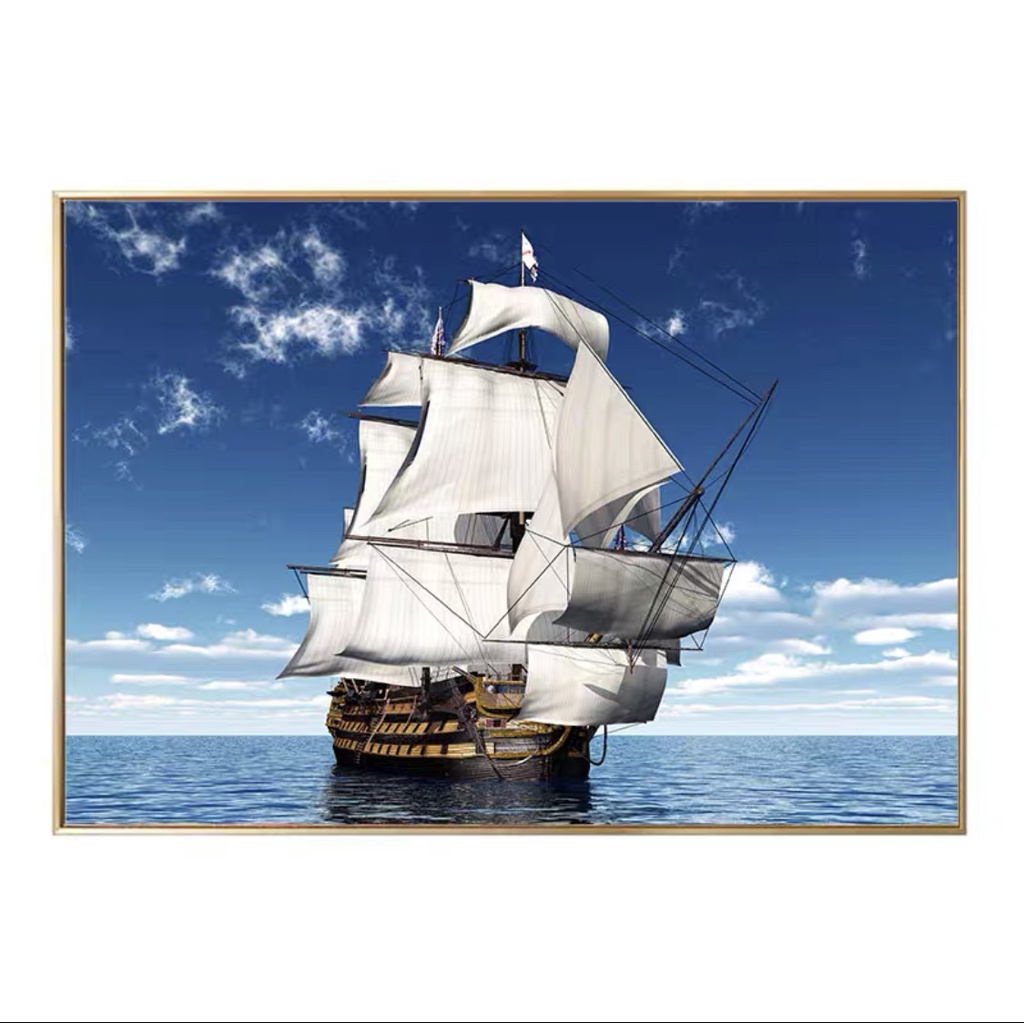 Tranh Treo Tường Tráng Gương Thuận Buồm Xuôi Gió/ Tranh Treo Phòng Khách/Làm Việc /Tráng Trí Nhà Cửa