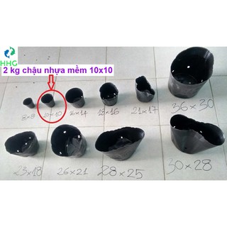 2KG CHẬU NHỰA MỀM ƯƠM CÂY 10X10 (BỊCH, TÚI BẦU 10X10), 2kg = khoảng 1010 chậu 10x10