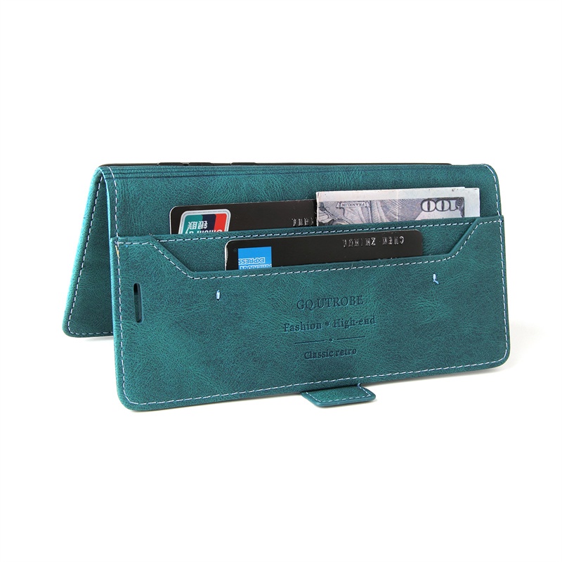 Ốp Điện Thoại Da Kèm Ngăn Đựng Thẻ Khóa Nam Châm Cho Samsung Note20 Note10 Note9 Note8 S23 + S22 Ultra