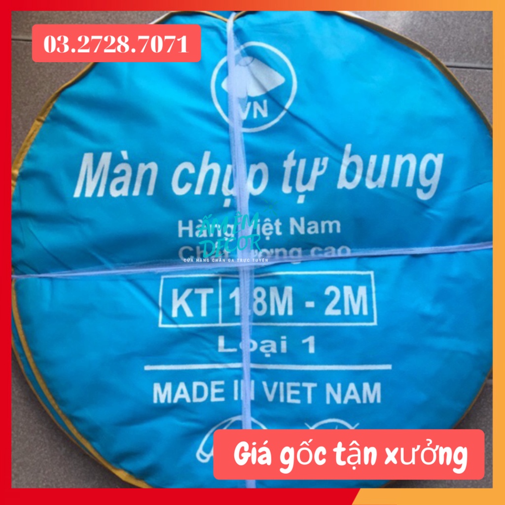 [MÀN QUỐC DÂN] Màn Chụp Bung khung thép cửa rộng 1m6;1m8;2m Bảo hành 1 tháng - Màn chụp tự bung Ấm Êm Decor