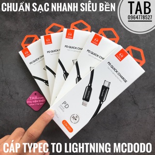 Cáp Sạc Nhanh Mcdodo TypeC To Lightning