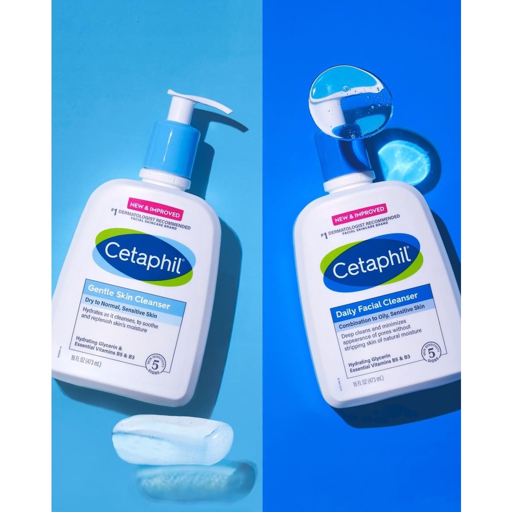 Sữa rửa mặt Cetaphil Gentle Skin Cleanser / Daily Facial Cleanser (237ml - 473ml)