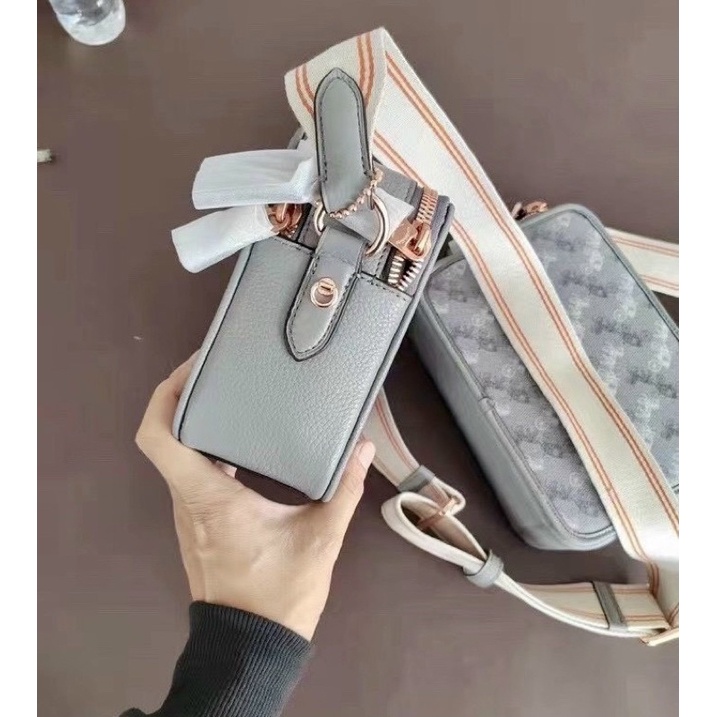 TNS - Túi đeo chéo nam form hộp hottrend Charter crossbody bag carriage-chất da cao cấp-hoạ tiết ngựa xám cá tính
