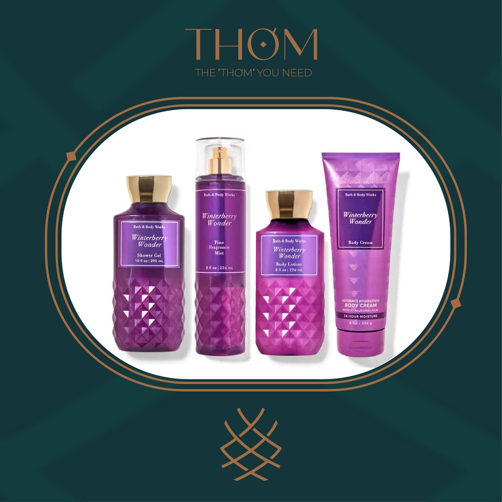 WINTER BERRY WONDER | Sản Phẩm Tắm Dưỡng Xịt Thơm Toàn Thân Bath & Body Works