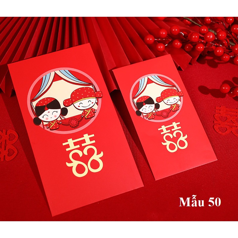 {Mẫu mới} {10 cái} Bao lì xì dùng trong bưng quả đám cưới