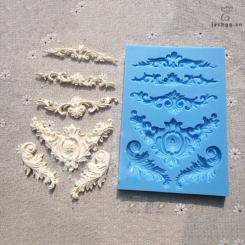 Flowers Silicone Baroque Flower Lace Fondant Mould Cake Decorating Sugar Icing DIY Mold