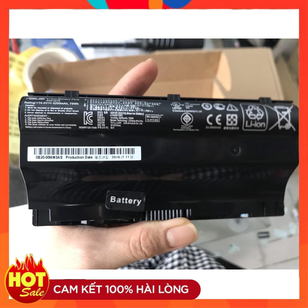 [Mã 273ELHA100K0 hoàn 7% đơn 500K]  HÀNG ZIN  Pin Zin (Battery) Asus G75 G75V G75VW G75VM A42-G75 Original